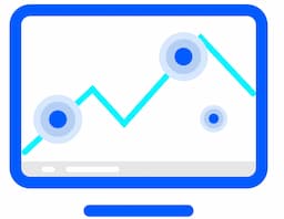 UI/UX design icon - user interface with visual flow or chart